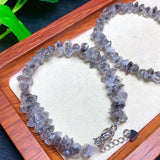 Natural Herkimer Diamond Chain Bracelet Crystal Reiki Healing Stone Jewelry