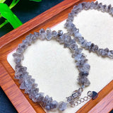 Natural Herkimer Diamond Chain Bracelet Crystal Reiki Healing Stone Jewelry
