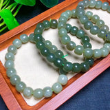 1 Pc Hetian Jade Nephrite Bracelet Old Style Beads Reiki Healing Stone