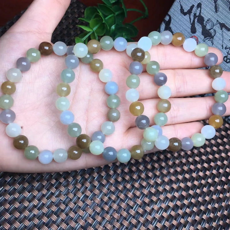 Natural Hetian Jade Nephrite Bracelet Crystal Healing Stone Jewelry