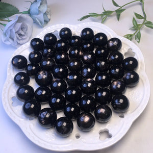 1 Pc Fengbaowu Natural Hypersthene Sphere Ball Bead for Pendant Bracelet
