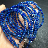 Natural Kyanite Chain Bracelet Reiki Healing Stone 925 Sterling Silver