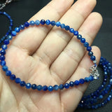Natural Kyanite Chain Bracelet Reiki Healing Stone 925 Sterling Silver