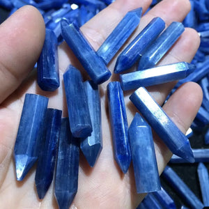 Natural Kyanite Point Tower Hexagonal Prism Pendant Crystal Healing Stone