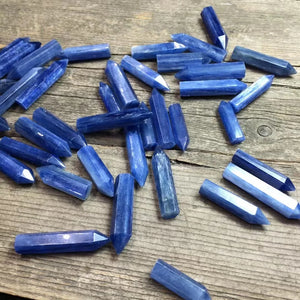 Natural Kyanite Point Tower Hexagonal Prism Pendant Crystal Healing Stone