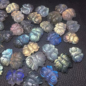 Labradorite Butterfly Pendant Crystal Healing Stone Jewelry