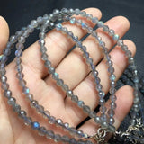 Labradorite Gray Moonstone Chain Bracelet 925 Sterling Silver