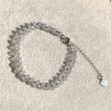 Labradorite Gray Moonstone Chain Bracelet Reiki Healing Stone Jewelry