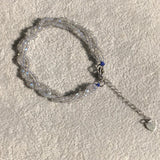 Labradorite Gray Moonstone Chain Bracelet Reiki Healing Stone Jewelry