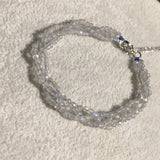 Labradorite Gray Moonstone Chain Bracelet Reiki Healing Stone Jewelry