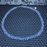 Labradorite Gray Moonstone Necklace Faceted Crystal Jewelry