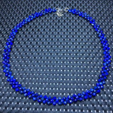 Fengbaowu Natural Lapis Lazuli Necklace Reiki Healing Stone Jewelry