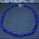Fengbaowu Natural Lapis Lazuli Necklace Reiki Healing Stone Jewelry