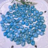 1 Pc Larimar Heart Jewelry Making Earring Crystal Healing Stone