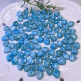 1 Pc Larimar Heart Jewelry Making Earring Crystal Healing Stone