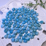 1 Pc Larimar Heart Jewelry Making Earring Crystal Healing Stone