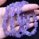 Fengbaowu Lavender Amethyst Bracelet Crystal Healing Jewelry Gift Women