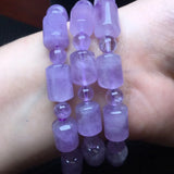Fengbaowu Lavender Amethyst Bracelet Crystal Healing Jewelry Gift Women