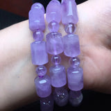 Fengbaowu Lavender Amethyst Bracelet Crystal Healing Jewelry Gift Women