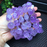 Lavender Amethyst Bracelet Diamond Faceted Beads Crystal Quartz