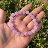 Natural Lavender Amethyst Bracelet Diamond Faceted Beads Crystal Quartz