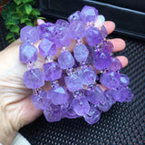 Lavender Amethyst Bracelet Diamond Faceted Beads Crystal Quartz