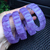 Natural Lavender Amethyst Square Bracelet Bangle Crystal Reiki Healing Stone