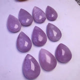 Fengbaowu Lavender Purple Kunzite Water Droplet Pendant Crystal Healing Stone