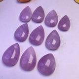 Fengbaowu Lavender Purple Kunzite Water Droplet Pendant Crystal Healing Stone