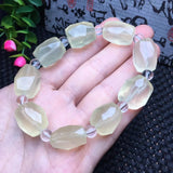 Lemon Citrine Crystal Bracelet Reiki Healing Stone Jewelry