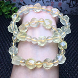 Natural Lemon Citrine Bracelet - Reiki Healing Stone Jewelry