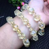 Natural Lemon Citrine Bracelet - Reiki Healing Stone Jewelry
