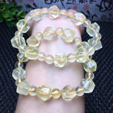 Natural Lemon Citrine Bracelet - Reiki Healing Stone Jewelry