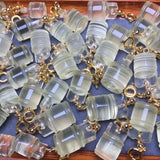 Natural Lemon Citrine Bucket Pendant Crystal Reiki Healing Stone Jewelry