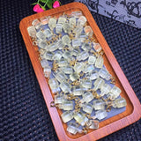 Natural Lemon Citrine Bucket Pendant Crystal Reiki Healing Stone Jewelry