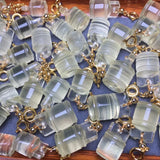 Natural Lemon Citrine Bucket Pendant Crystal Reiki Healing Stone Jewelry