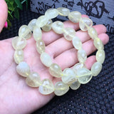 Fengbaowu Lemon Citrine Heart Bracelet Reiki Healing Stone Gift Women