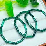Natural Malachite Barrel Beads Bracelet Reiki Healing Stone Crystal Jewelry