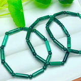 Natural Malachite Barrel Beads Bracelet Reiki Healing Stone Crystal Jewelry