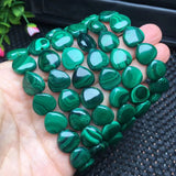 Natural Malachite Heart Bracelet Crystal Reiki Healing Stone Jewelry