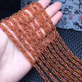 Fengbaowu Orange Garnet Necklace Reiki Healing Stone