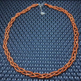 Fengbaowu Orange Garnet Necklace Reiki Healing Stone