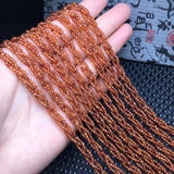 Fengbaowu Orange Garnet Necklace Reiki Healing Stone