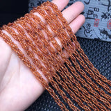 Fengbaowu Orange Garnet Necklace Reiki Healing Stone