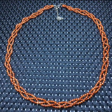 Fengbaowu Orange Garnet Necklace Reiki Healing Stone