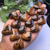 Fengbaowu Peter Stone Pietersite Heart Pendant Crystal Quartz