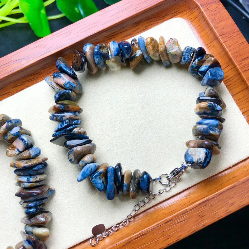 Pietersite Gravel Chips Chain Bracelet Reiki Healing Stone