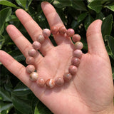 Natural Pink Stone Rhodonite Serpeggiante Bracelet