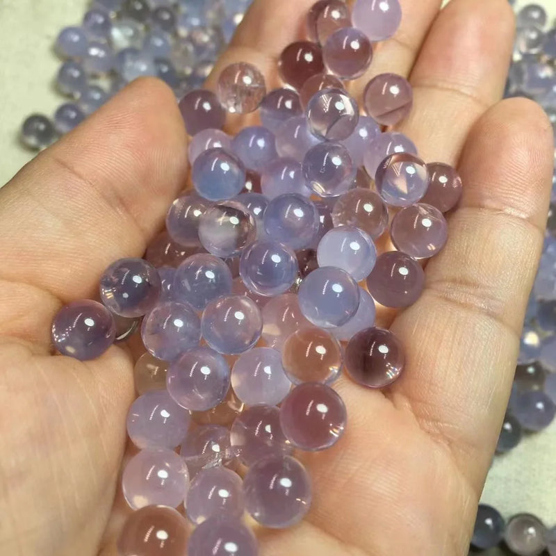 Natural Purple Jade Bead Sphere for Jewelry Making Pendant Earring Ring Bracelet