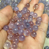 Natural Purple Jade Bead Sphere for Jewelry Making Pendant Earring Ring Bracelet
